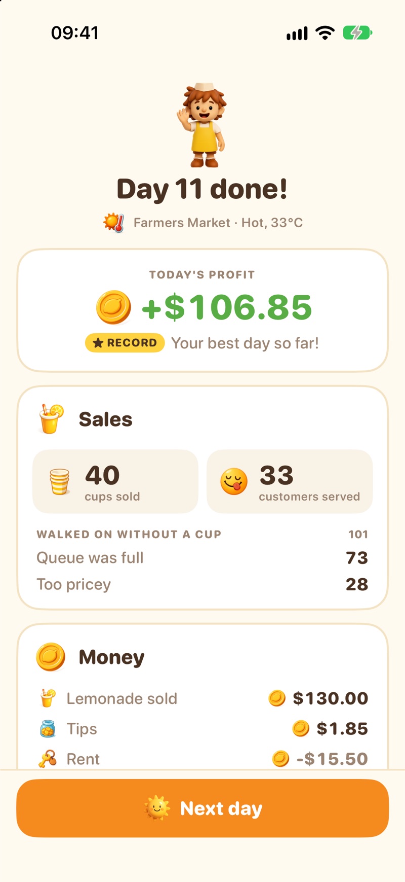 The evening report